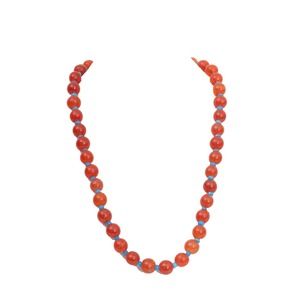 1980s Stone & Glass Bead Statement Necklace